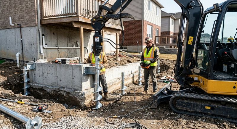 Helical Piers Installation in Sarasota, FL